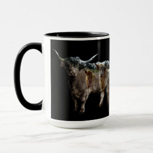 Diseño de Vacas de las Tierras Altas, Taza de Café