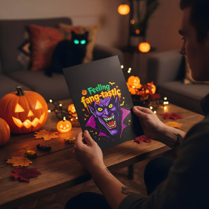 Diseño de vampiro de Halloween sintiéndose Fang Tá