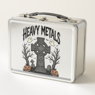 Diseño de vector cementerio de Halloween de metale