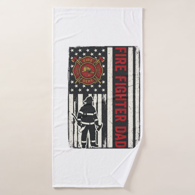 Diseño de vector de bandera angustiado de papá bom (Toalla de baño)