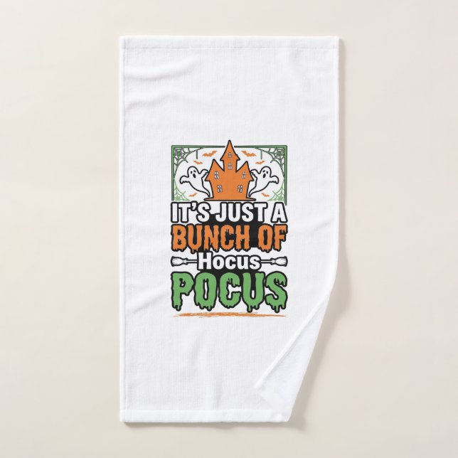 diseño de vector de cita de Hocus Pocus de Hallowe (Toalla de mano)