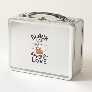 Diseño de vector de gato negro especial amor Hallo