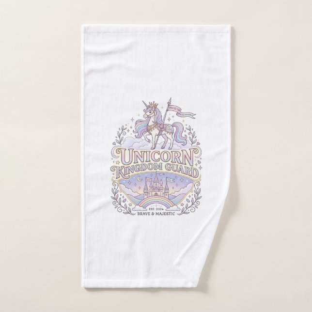 Diseño de vector de idea de regalo de unicornio co (Toalla de mano)