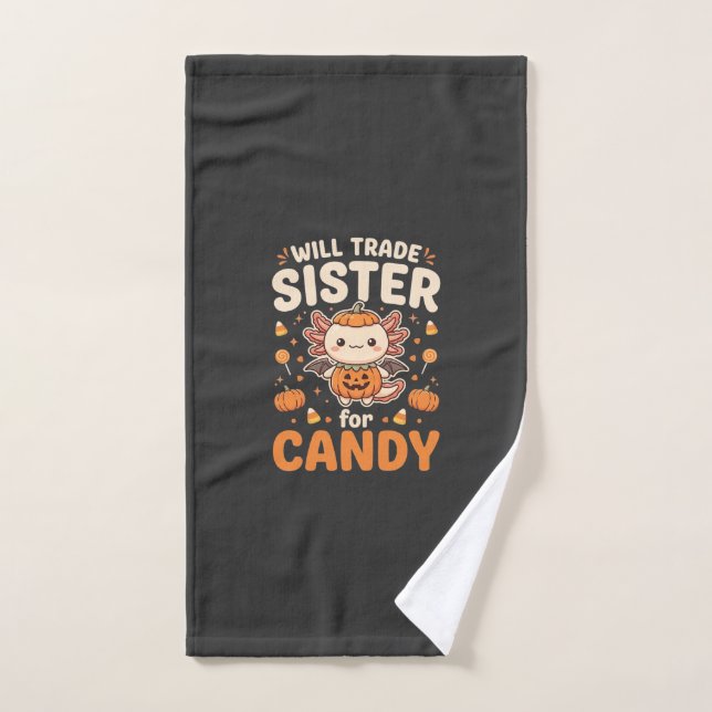 Diseño de vector de intercambio de dulces de Axolo (Toalla de mano)