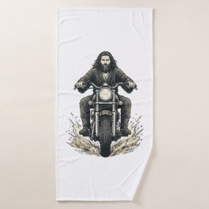 Diseño de vector de motorista de motocicleta de gr