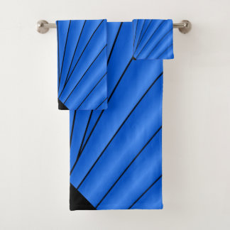 Diseño de ventilador Art Deco Azul profundo