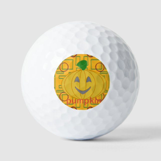 Diseño de vestuario naranja Bolas de golf Happy Pu (Anverso)