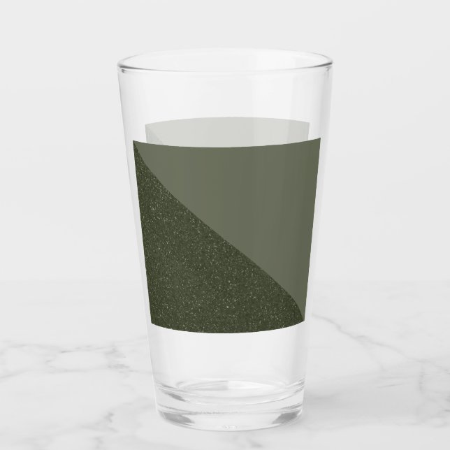 Diseño de vidrio de pinta verde curvo Moss (Anverso)