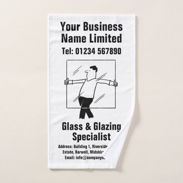 Diseño de vidrio y vidrio para ventanas (Toalla de mano)