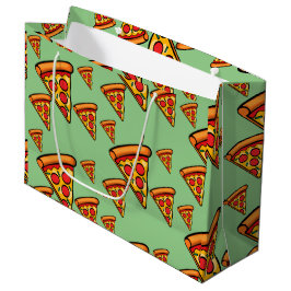 Diseño de Viernes Pizza - Bolsa de regalo - Grande