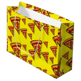 Diseño de Viernes Pizza - Bolsa de regalo - Grande