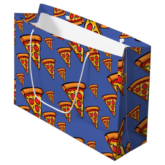 Diseño de Viernes Pizza - Bolsa de regalo - Grande (Angulo Anverso)