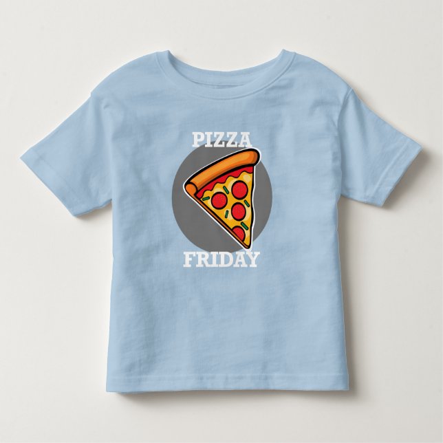 Diseño de Viernes Pizza - Camisas Bellas Jersey pa (Anverso)