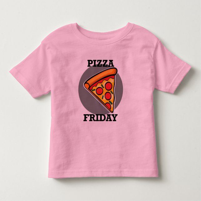 Diseño de Viernes Pizza - Camisas Bellas Jersey pa (Anverso)