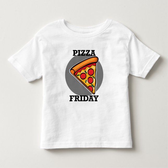 Diseño de Viernes Pizza - Camisas Bellas Jersey pa (Anverso)
