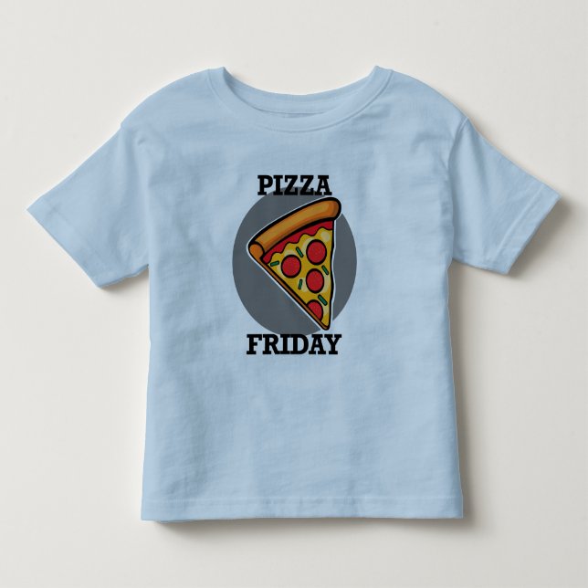 Diseño de Viernes Pizza - Camisas Bellas Jersey pa (Anverso)