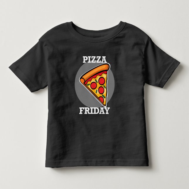 Diseño de Viernes Pizza - Camisas Bellas Jersey pa (Anverso)