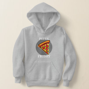 Diseño de Viernes Pizza - Hoodie Pullover para niñ