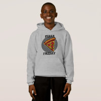 Diseño de Viernes Pizza - Hoodie Pullover para niñ