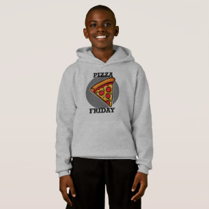 Diseño de Viernes Pizza - Hoodie Pullover para niñ
