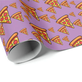 Diseño de Viernes Pizza - Papel de envolver mate