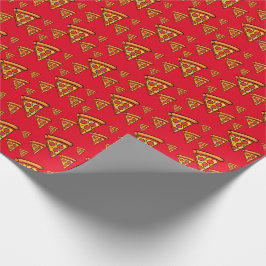 Diseño de Viernes Pizza - Papel de envolver mate