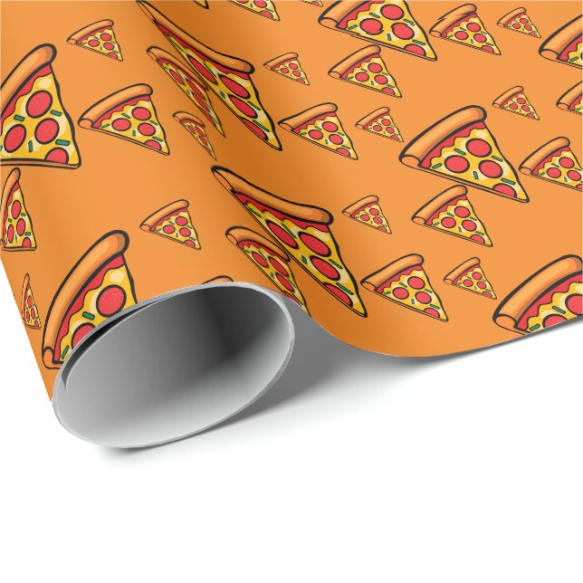 Diseño de Viernes Pizza - Papel de envolver mate (Esquina del rollo)
