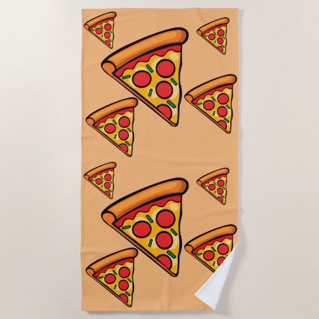 Diseño de Viernes Pizza - Toalla de playa (Anverso)