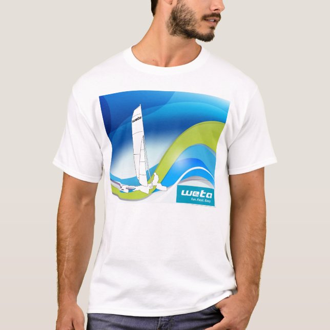 Diseño de Weta Trimaran en camiseta de manga corta (Anverso)