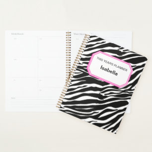 Diseño de ZEBRA PRINT Planificador de 12 meses