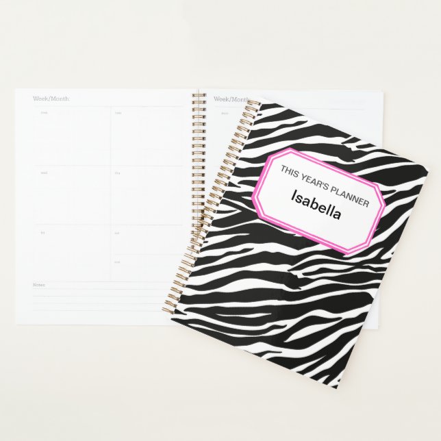 Diseño de ZEBRA PRINT | Planificador de 12 meses (Demostración)