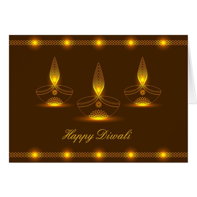 Diseño decorativo de Diwali brillante (Anverso (Horizontal))
