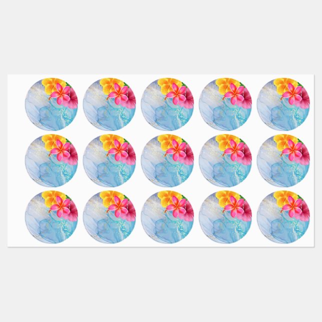 Diseño del Acuerdo Tropical sobre pegatinas (Hoja)