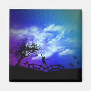 Diseño del arte de la primavera - imán