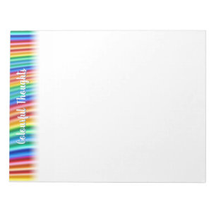 Diseño del Bloc de notas arcoiris de diseño colo