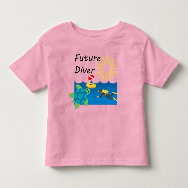 Diseño del Buceador Futuro - Camisa de Jersey fina (Anverso)