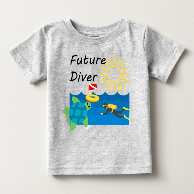 Diseño del Buceador Futuro - Camiseta Bella Jersey (Anverso)