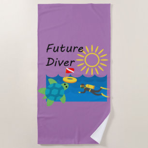 Diseño del Buceador Futuro - Toalla de playa