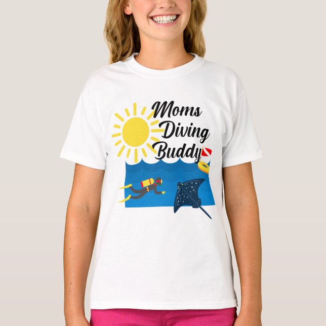Diseño del Buda de Buceo para Madres - Camiseta bá (Anverso)