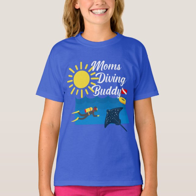 Diseño del Buda de Buceo para Madres - Camiseta bá (Anverso)