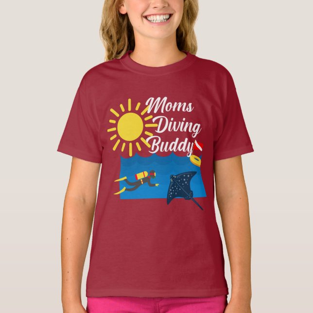 Diseño del Buda de Buceo para Madres - Camiseta bá (Anverso)