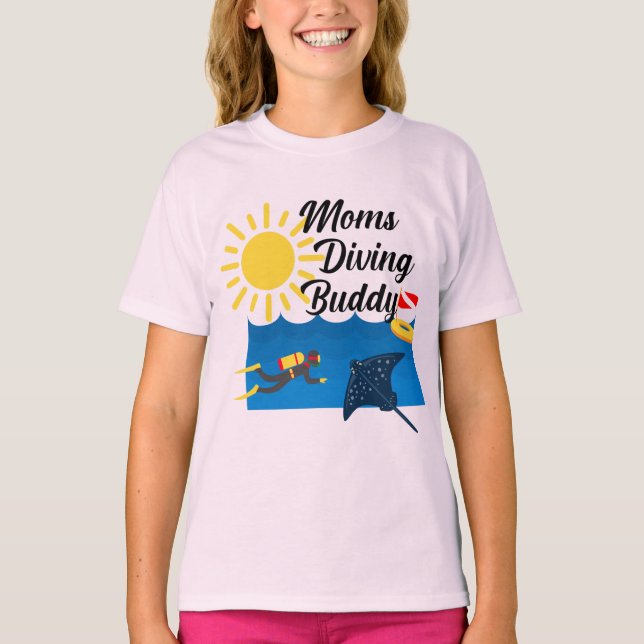 Diseño del Buda de Buceo para Madres - Camiseta bá (Anverso)