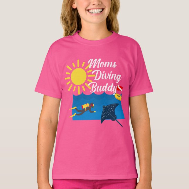 Diseño del Buda de Buceo para Madres - Camiseta bá (Anverso)