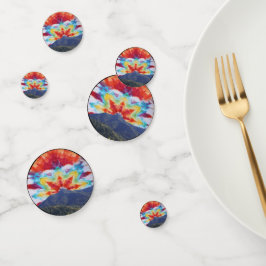 Diseño del cielo de Table Confetti Tye-Dye Mt Tama