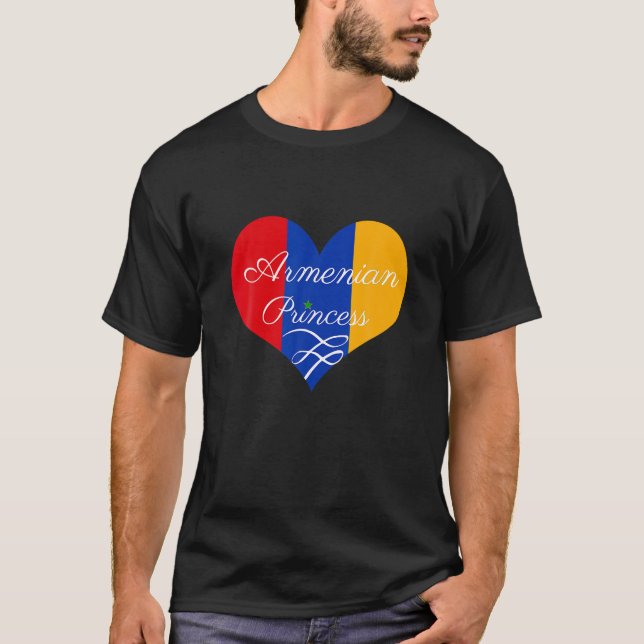 Diseño del corazón de la camiseta de la princesa a (Anverso)