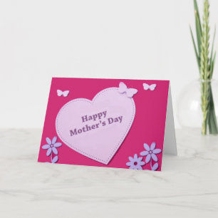 Diseño del Día de la Madre para la tarjeta de salu