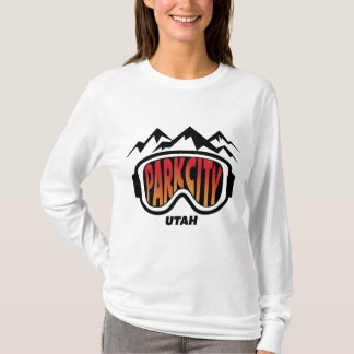 Diseño del esquí de Park City Utah en camiseta