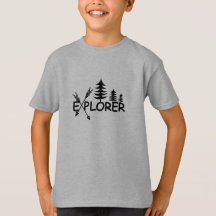 Diseño del Explorador - Camiseta básica para niños