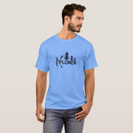 Diseño del Explorador - Camiseta Oscura básica mas