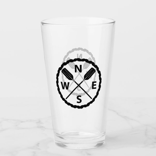 Diseño del Explorador de remo - Copa de vidrio (Anverso)